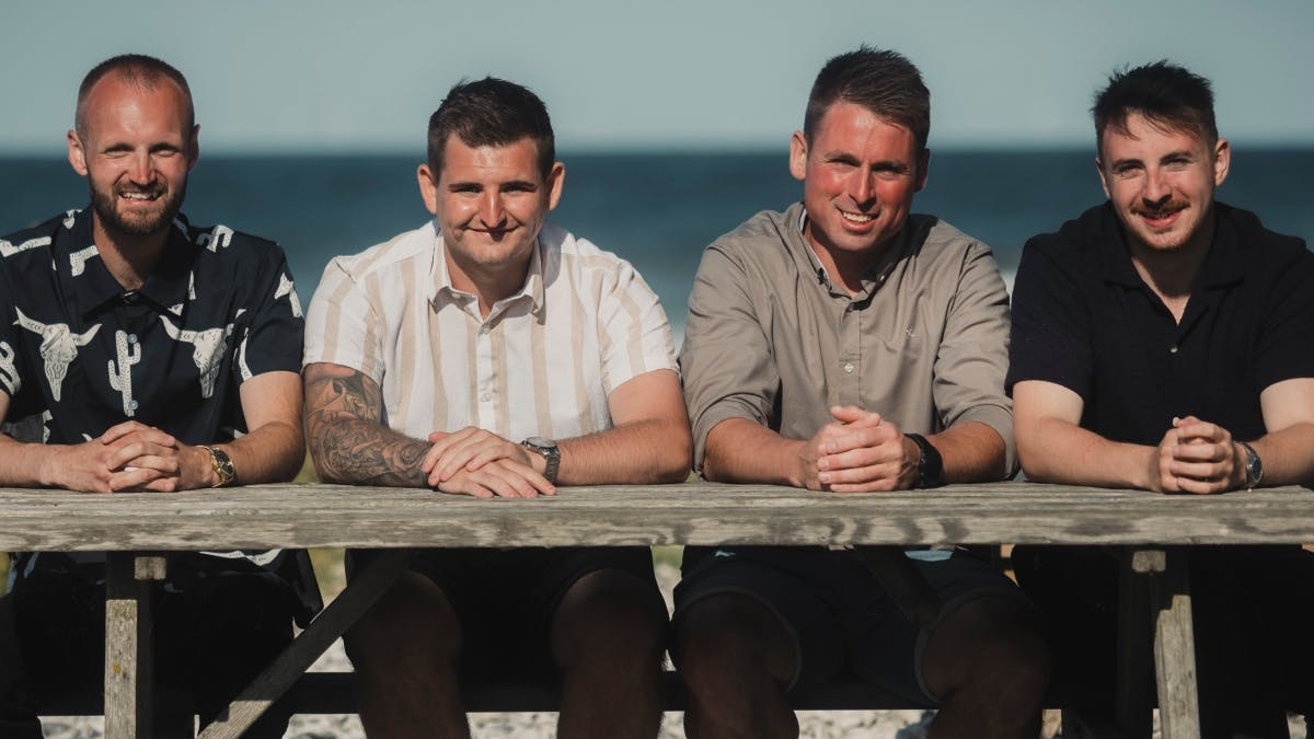 Christian, Marcus, Brian og Samuel er de nye hovedpersoner i "Kærlighed hvor kragerne vender". 