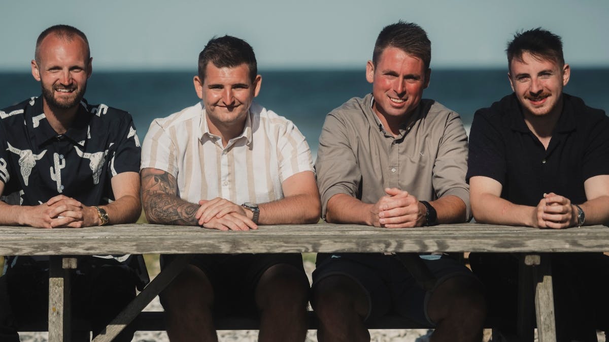 Christian, Marcus, Brian og Samuel er de nye hovedpersoner i "Kærlighed hvor kragerne vender".