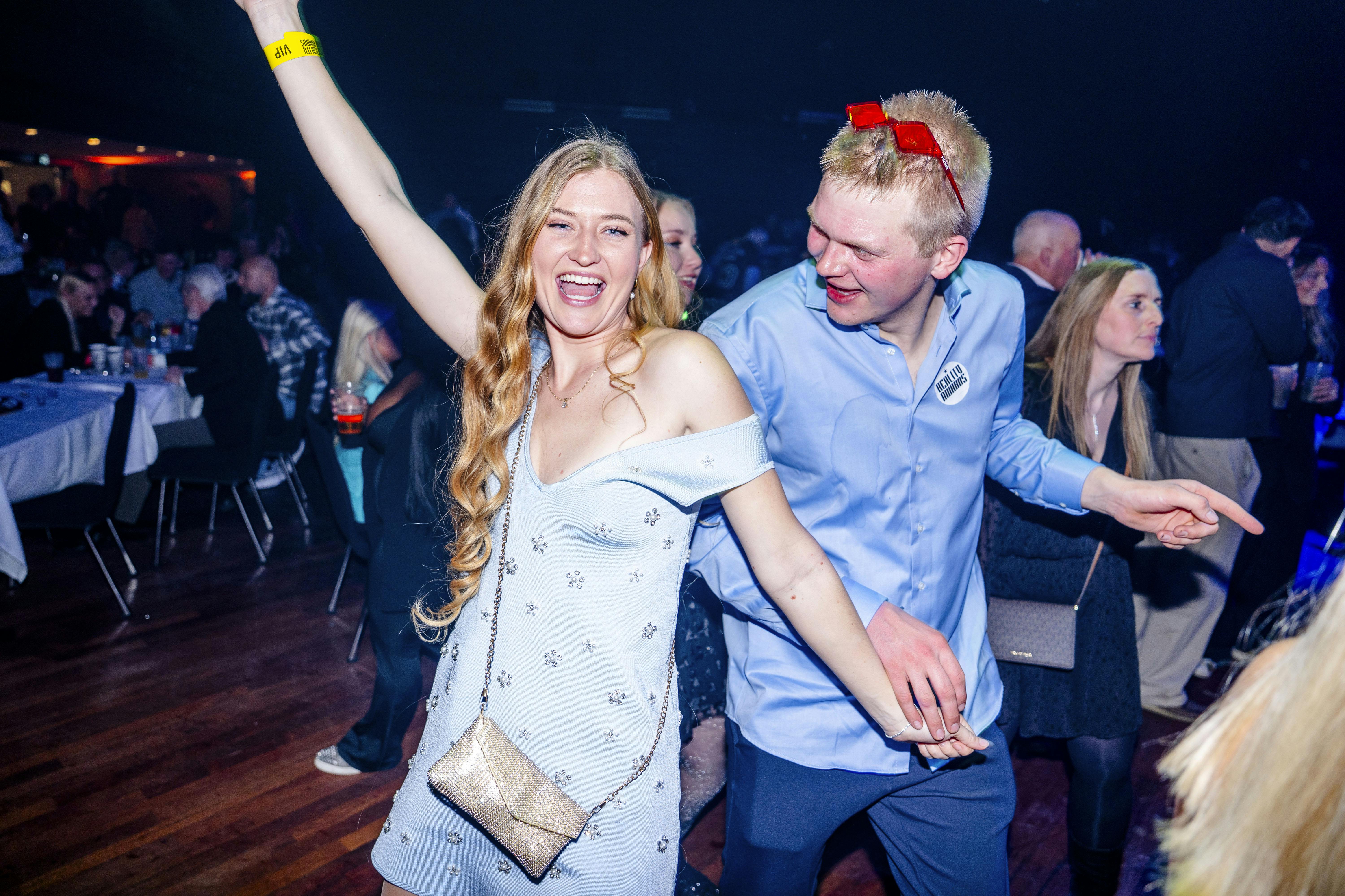 Jonas Aagren Larsen og Mia Krongaard Joe Jacobsen slog sig løs til Reality Awards.