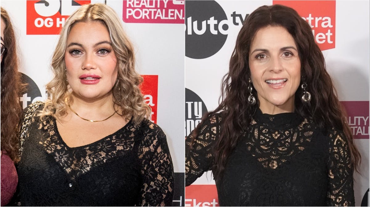 Stephanie Siguenza og Petra Nagel matchede i sorte blondekjoler til Reality Awards.