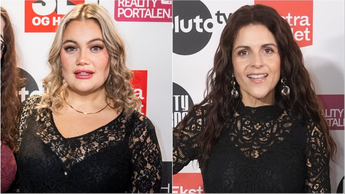 Stephanie Siguenza og Petra Nagel matchede i sorte blondekjoler til Reality Awards.