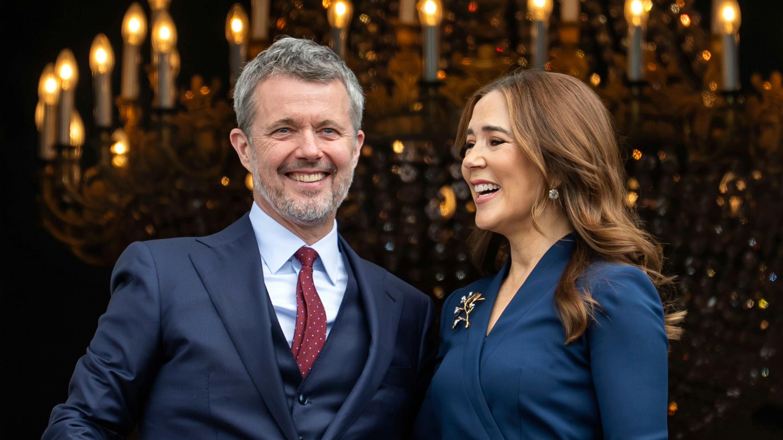 Kong Frederik og dronning Mary.