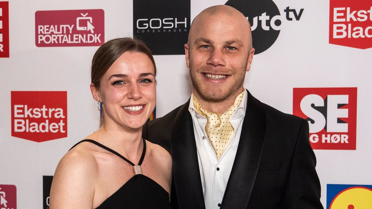 Mark fra "Gift ved første blik" med sin kæreste, Pernille. 