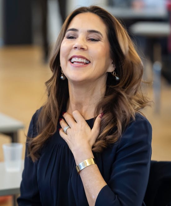 Dronning Mary nød at være i godt selskab