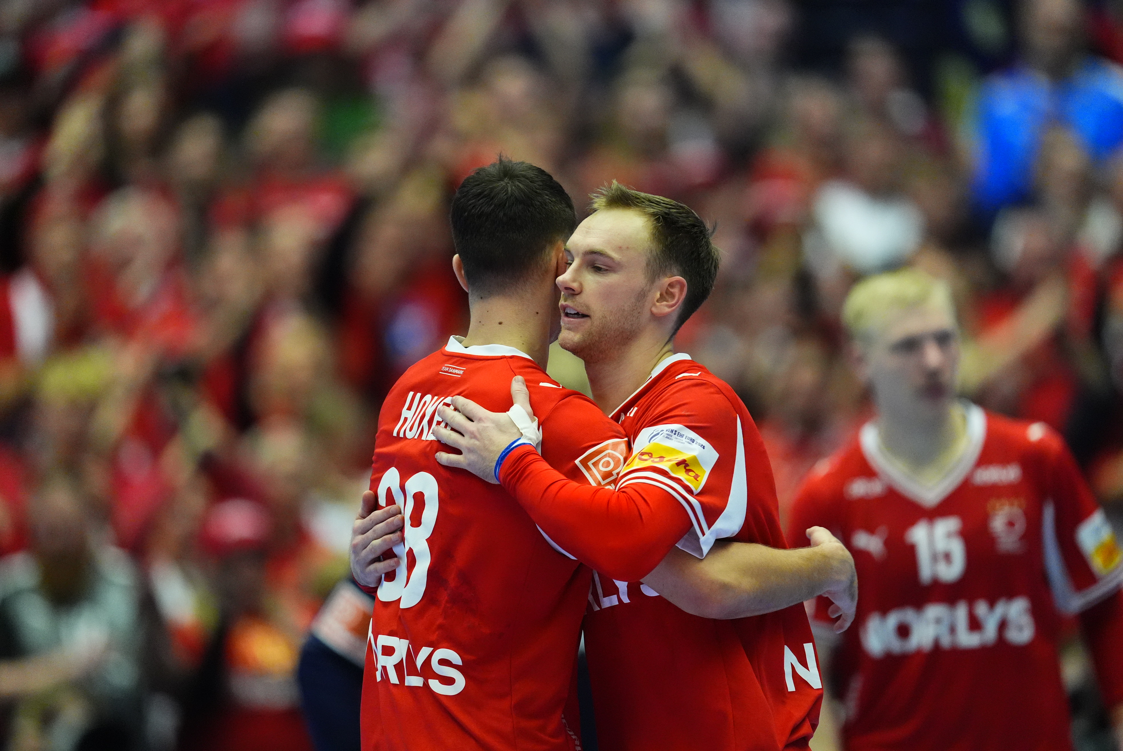 Danmark besejrede Spanien med 36-31. 