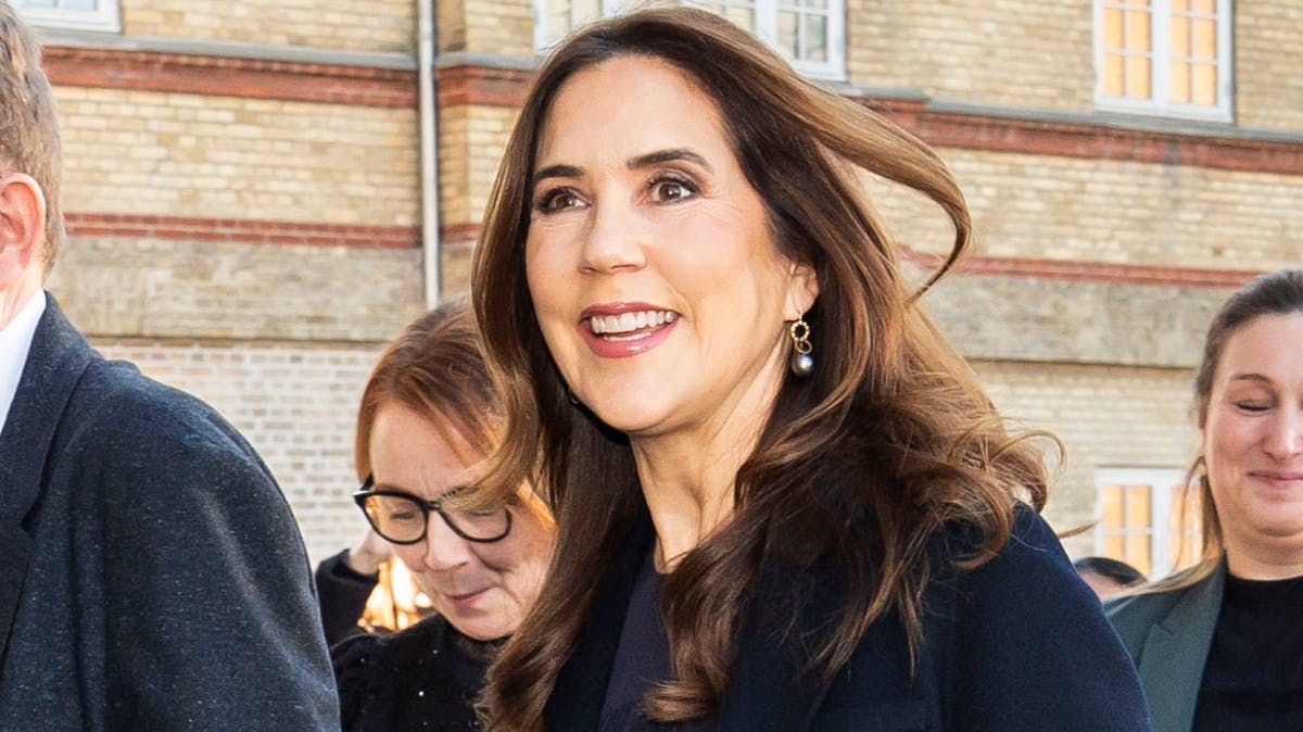 Dronning Mary var glad for at komme på besøg i den vigtige anledning