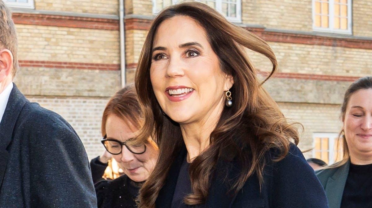 Dronning Mary var glad for at komme på besøg i den vigtige anledning