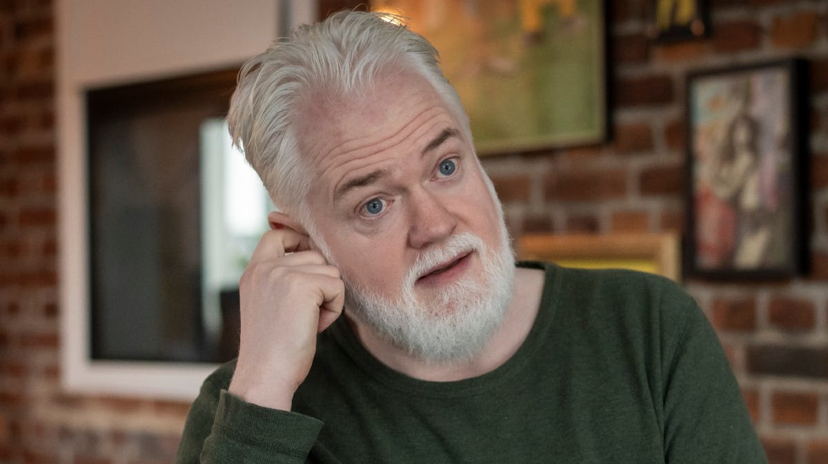 Esben Dalgaard har lært en masse ting ved at være med i "Min sidste gave".