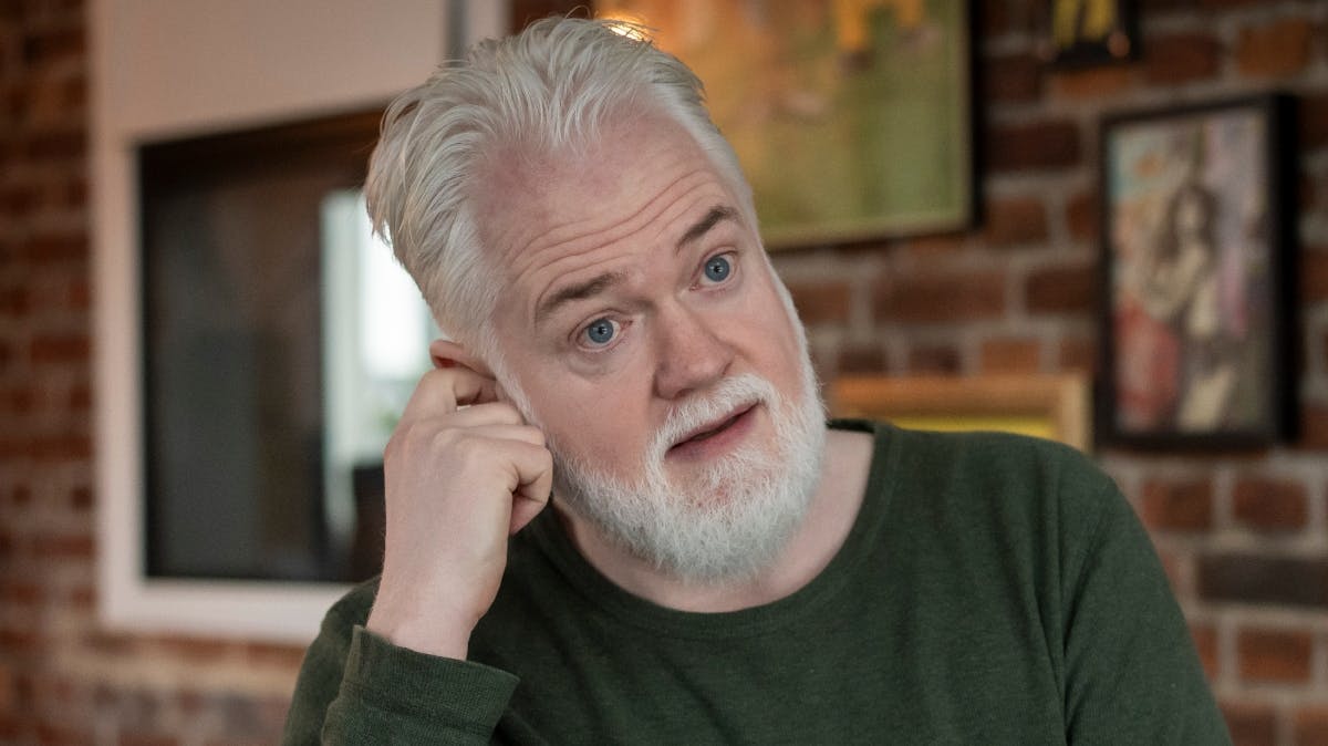 Esben Dalgaard har lært en masse ting ved at være med i "Min sidste gave".