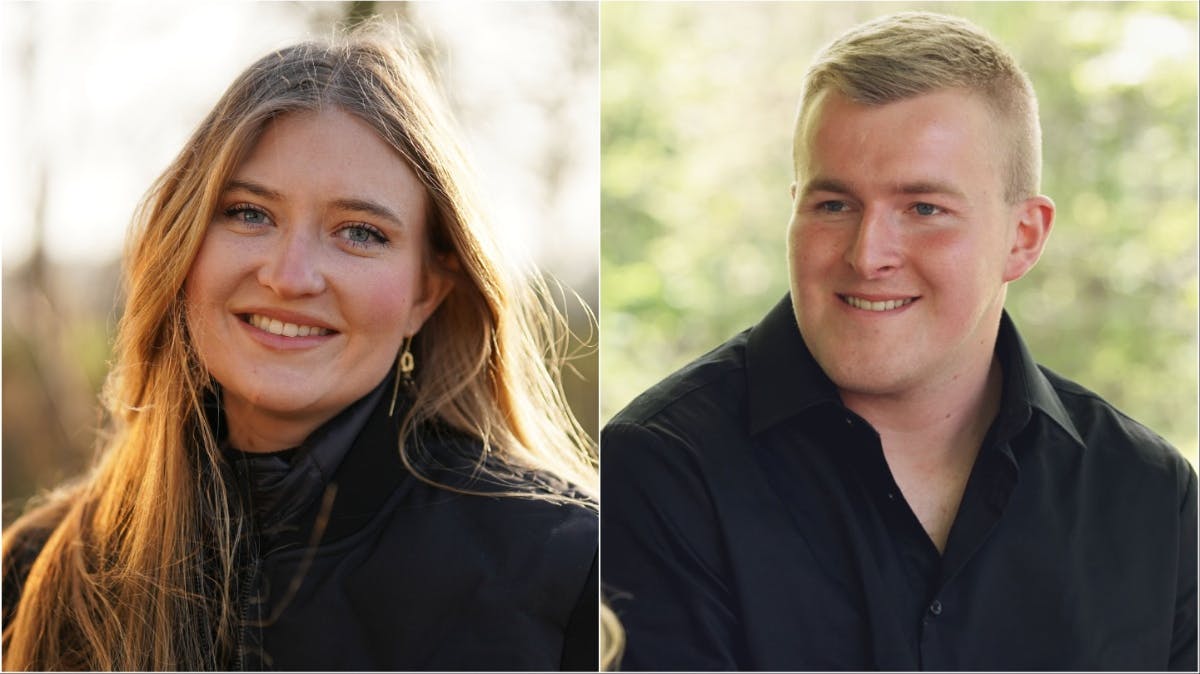 Mia og Emil i "Landmand søger kærlighed"