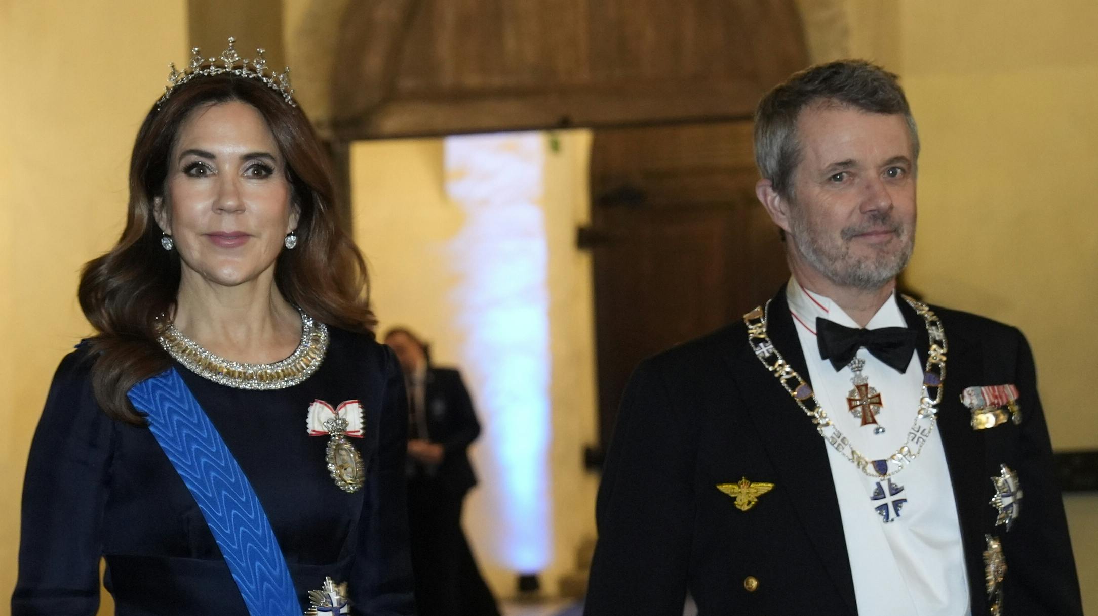 Dronning Mary og kong Frederik.