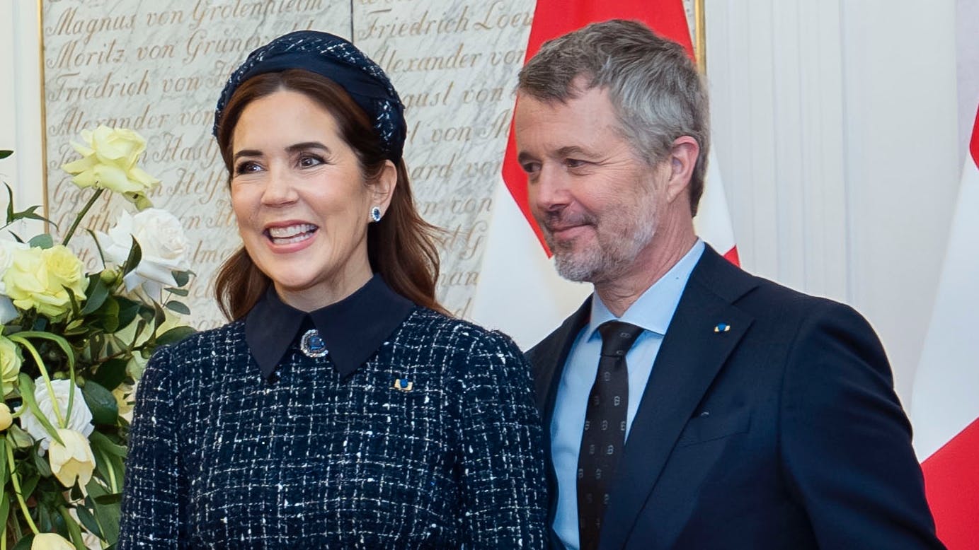 Dronning Mary og kong Frederik. 
