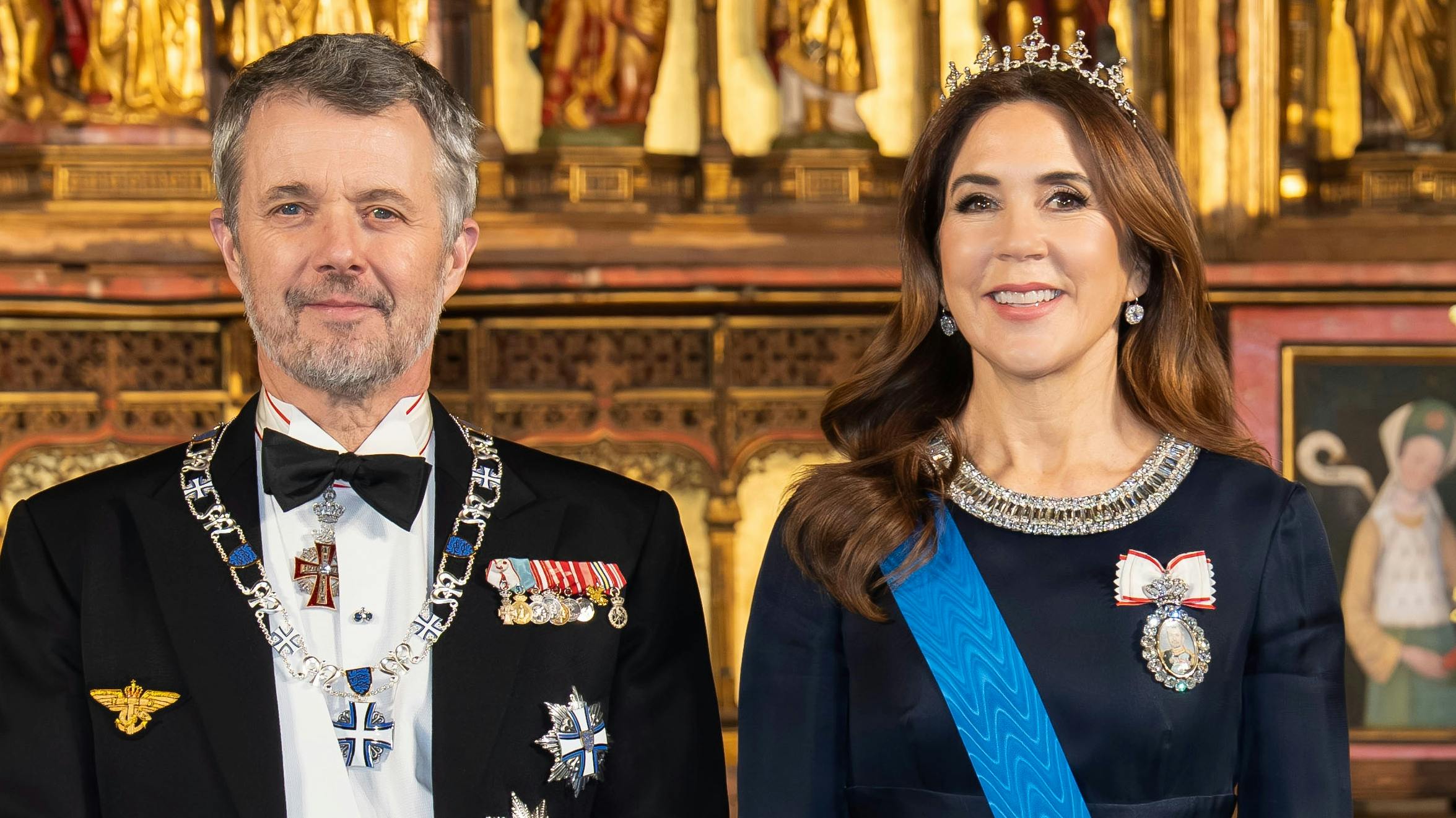 Kong Frederik og dronning Mary.  