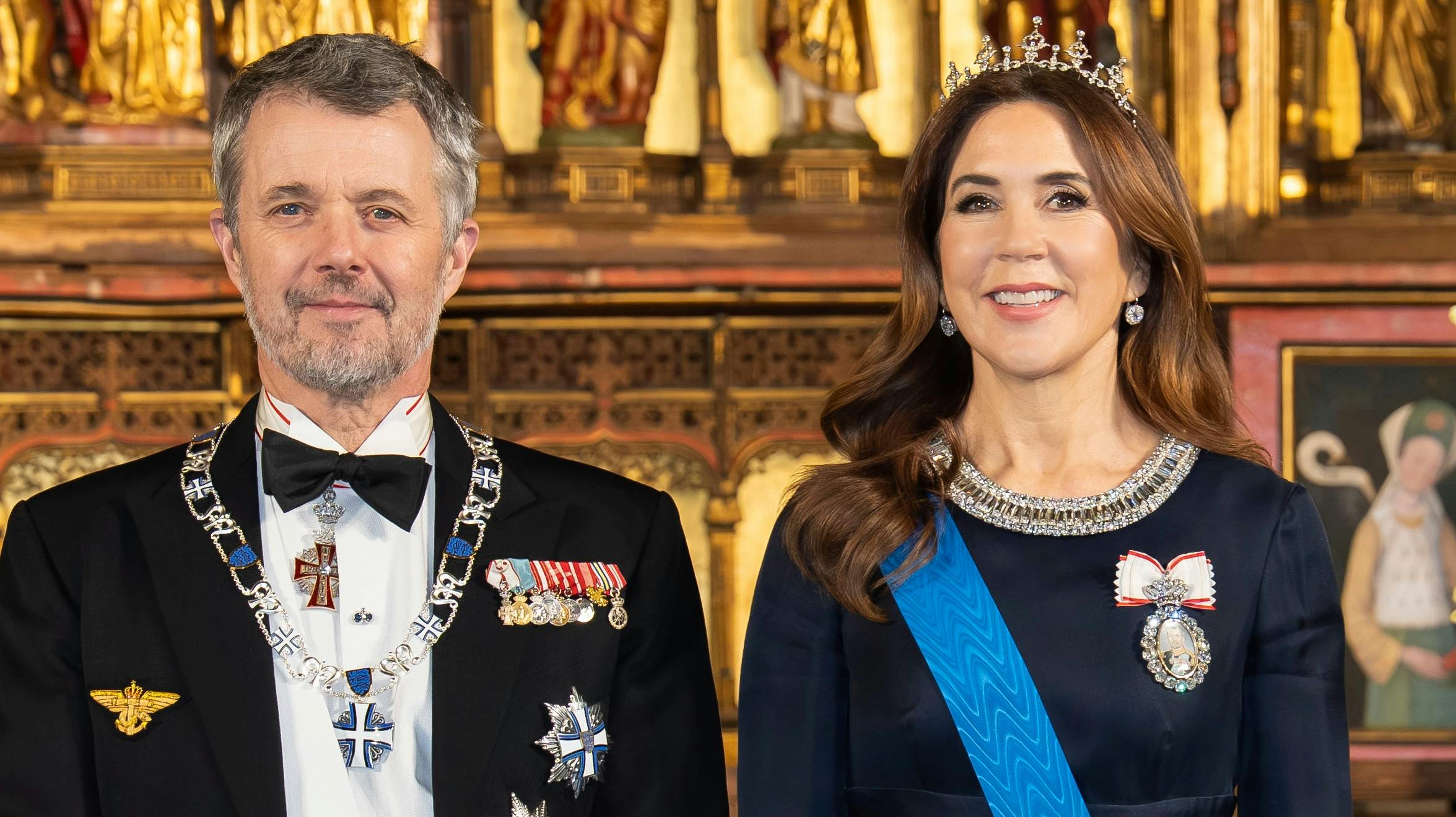 Kong Frederik og dronning Mary.