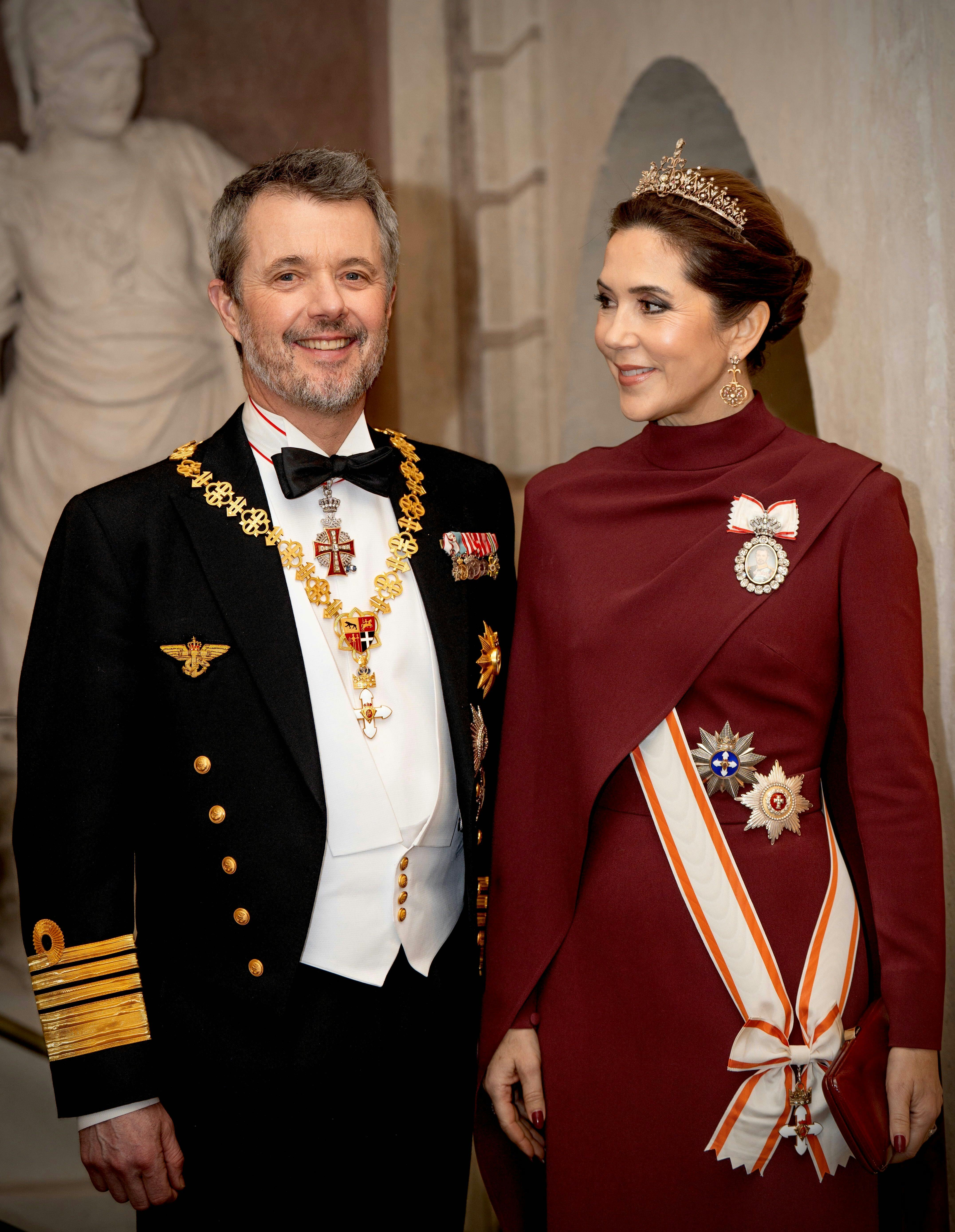 Dronning Mary og kong Frederik.