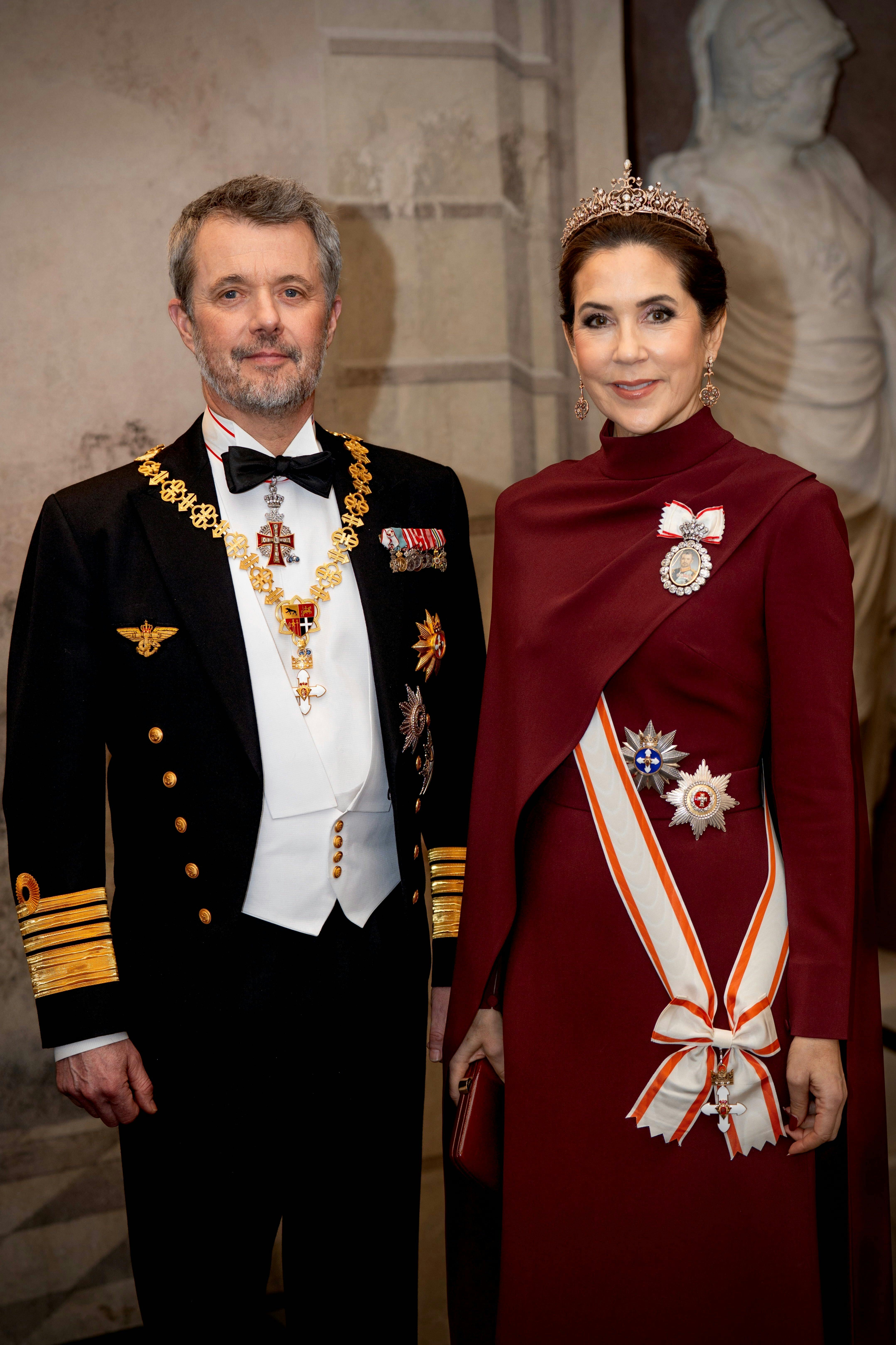 Dronning Mary og kong Frederik.