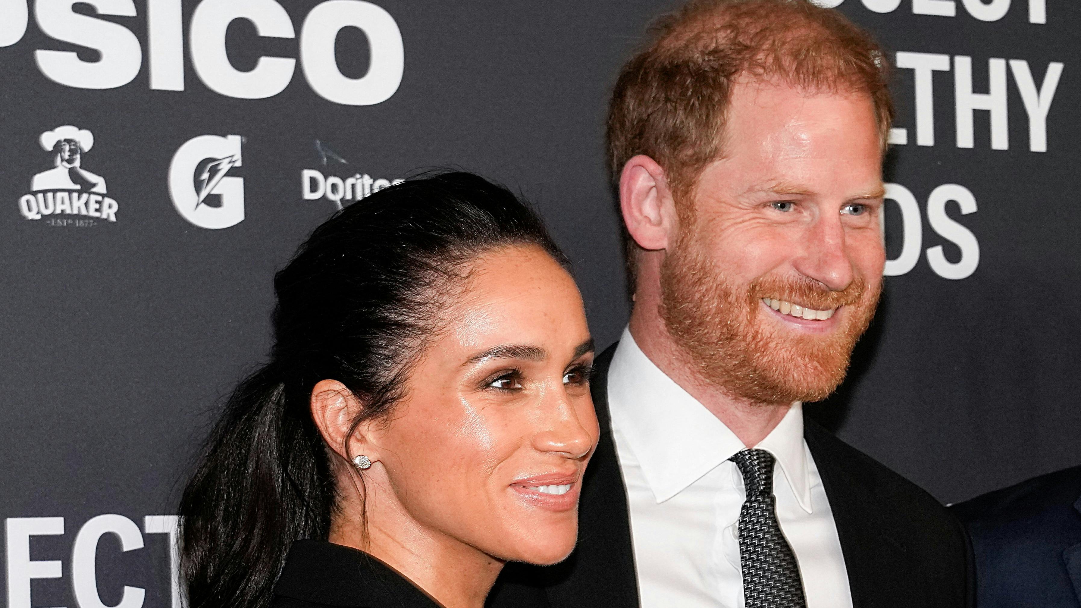 Hertuginde Meghan og prins Harry. 