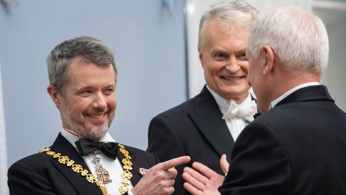 Kong Frederik mødte god gammel ven i Litauen.&nbsp;