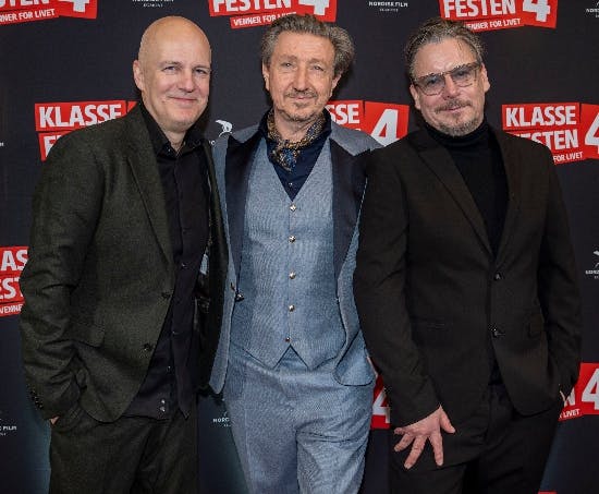 Troels Lyby, Nicolaj Kopernikus og Anders W. Berthelsen hyggede sig til kæmpe gallapremiere i Imperial