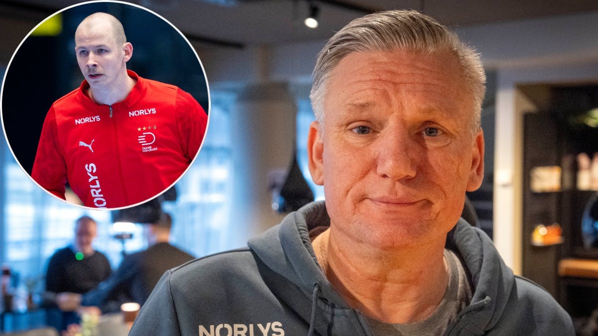 Nikolaj Jacobsen må måske undvære Simon Hald i EM-finalen. 