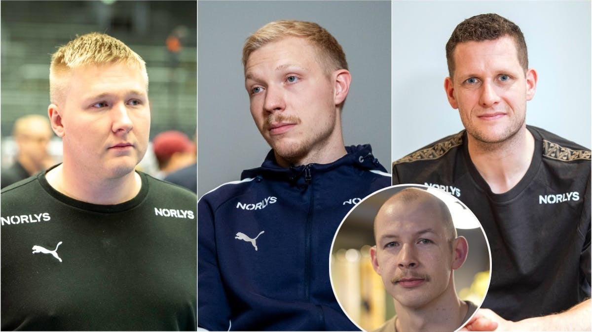 Emil NIelsen, Magnus Saugstrup og Kevin Møller samt Simon Hald.