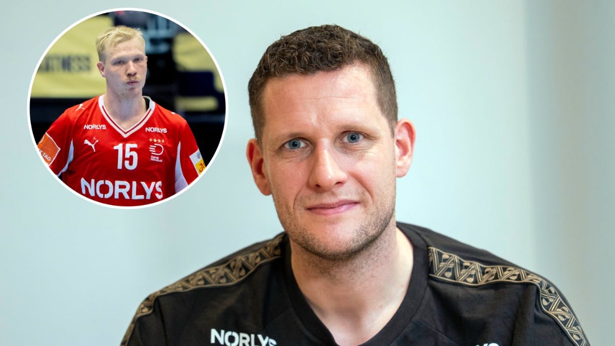 Kevin Møller roser Magnus Saugstrup til skyerne efter semifinalen.