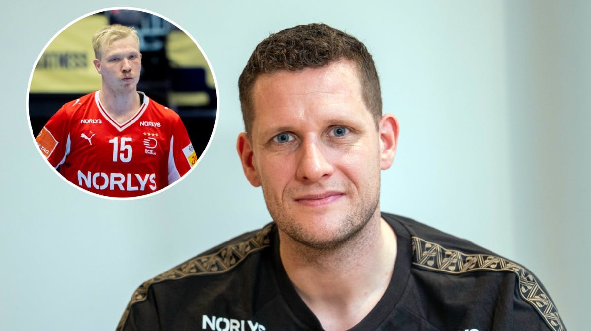 Kevin Møller roser Magnus Saugstrup til skyerne efter semifinalen.