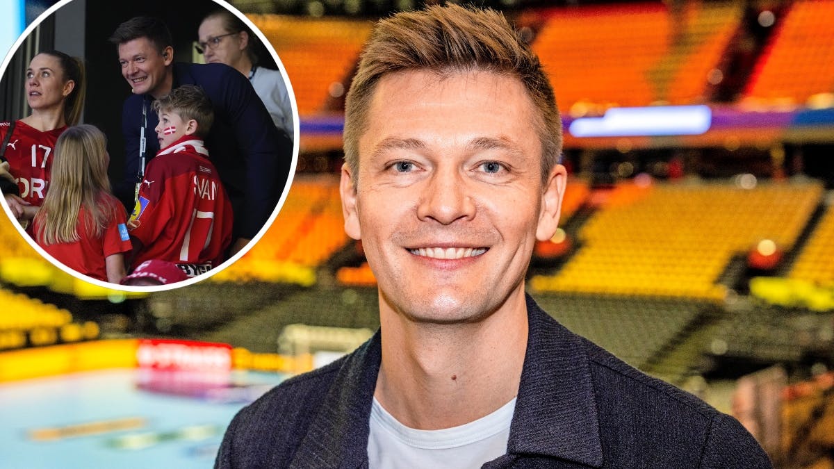 Lasse Svan fik besøg af familien i Boxen.