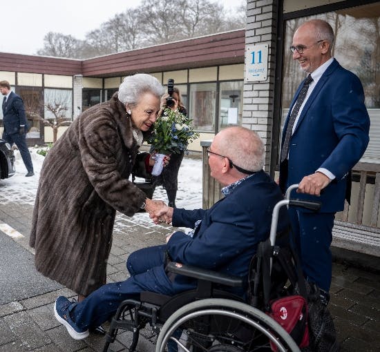 Carsten Jurlander tog varmt imod prinsesse Benedikte