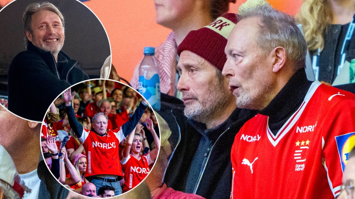 Mads Mikkelsen og Lars Mikkelsen er vilde med håndbold. 