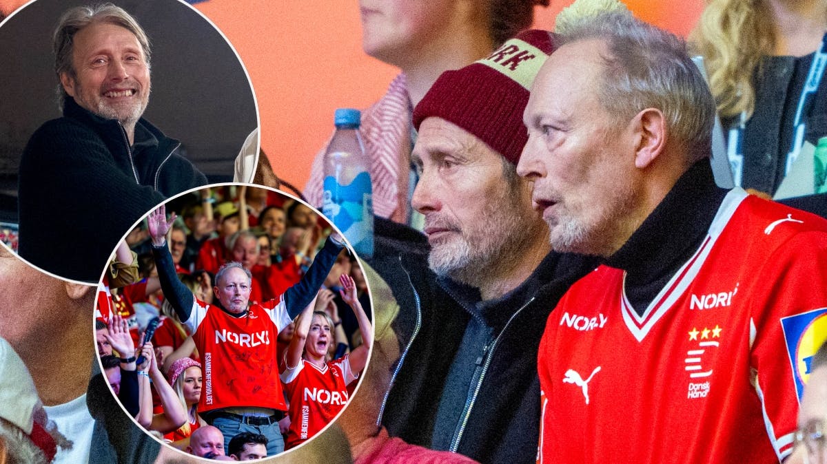 Mads Mikkelsen og Lars Mikkelsen er vilde med håndbold.