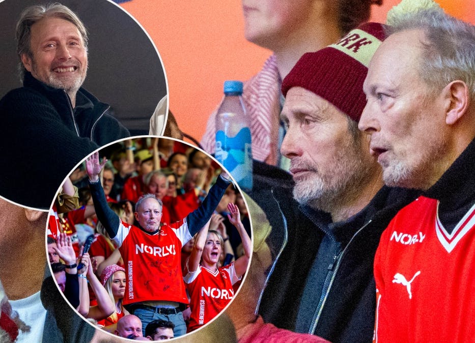 Mads Mikkelsen og Lars Mikkelsen er vilde med håndbold.