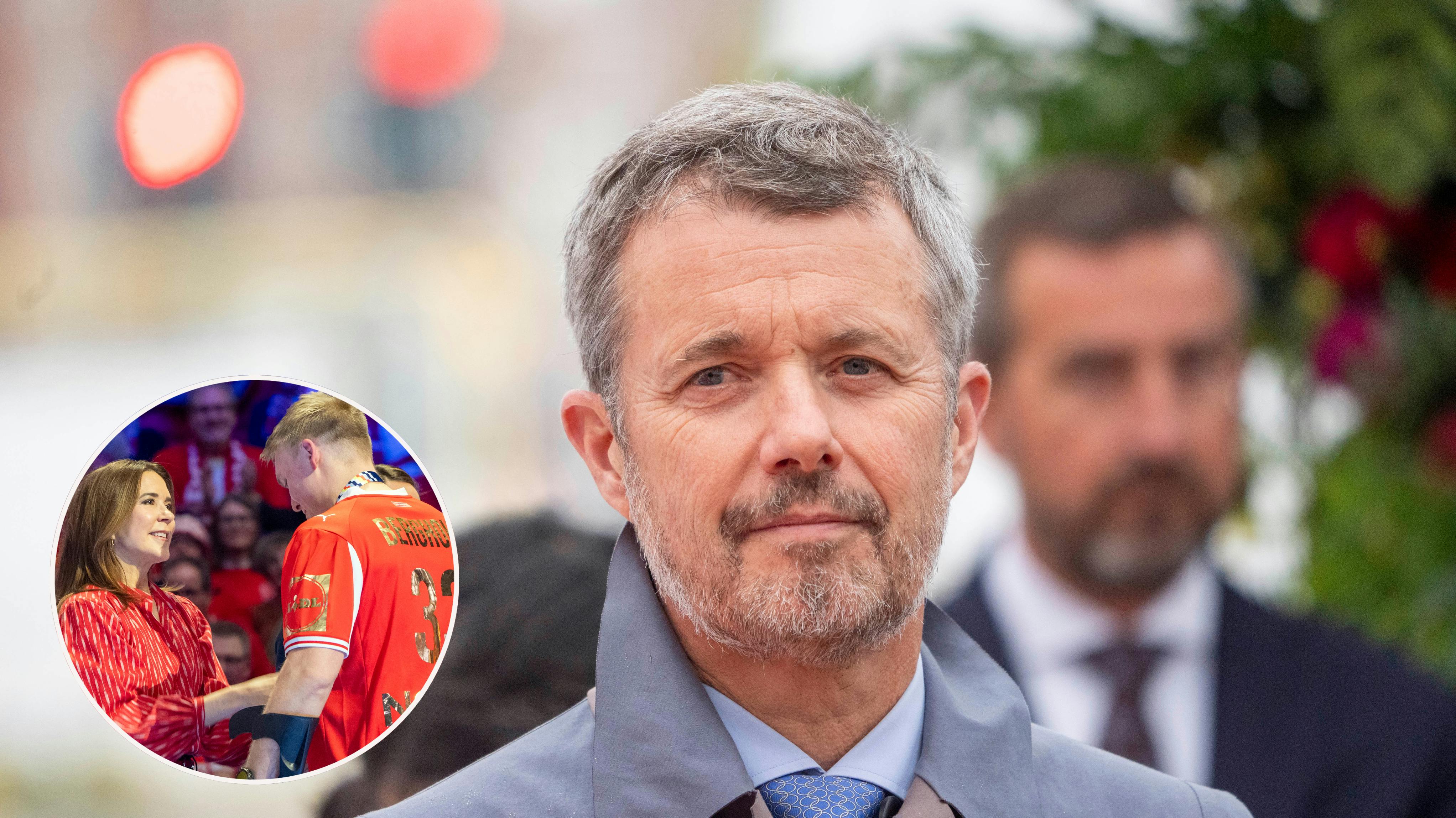 Kong Frederik (Indsat: Dronning Mary til EM)