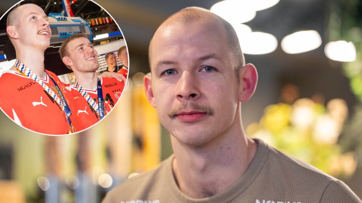 Simon Hald kunne ikke spille med i EM-finalen, men han er ikke bekymret for fremtiden som håndboldspiller. 