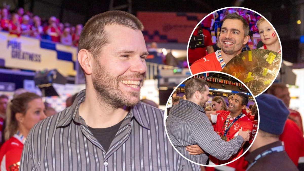 Håndboldherrerne blev fejret af Mikkel Hansen.