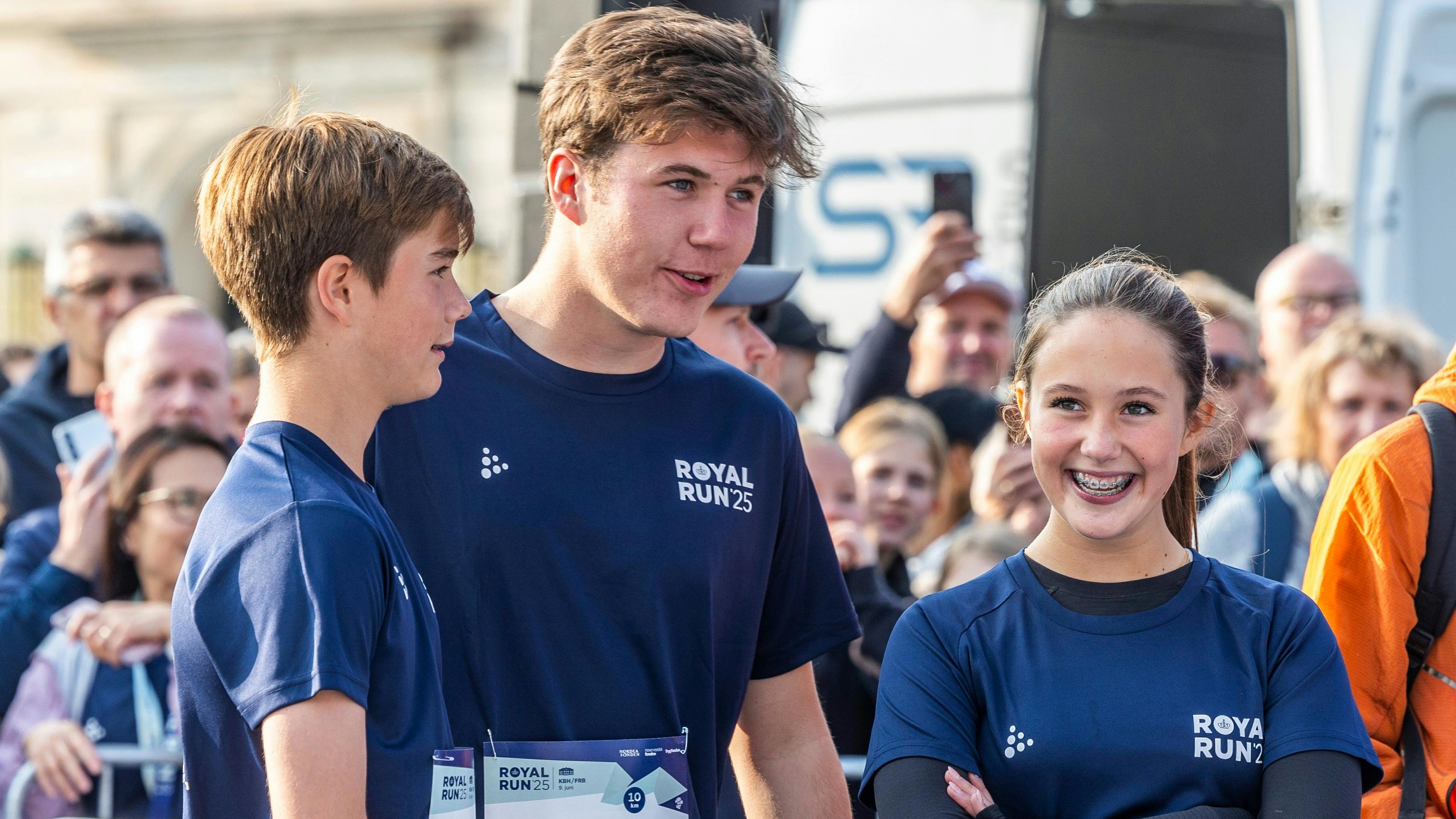 Sidste år løb både prins Vincent, kronprins Christian og prinsesse Josephine i København.