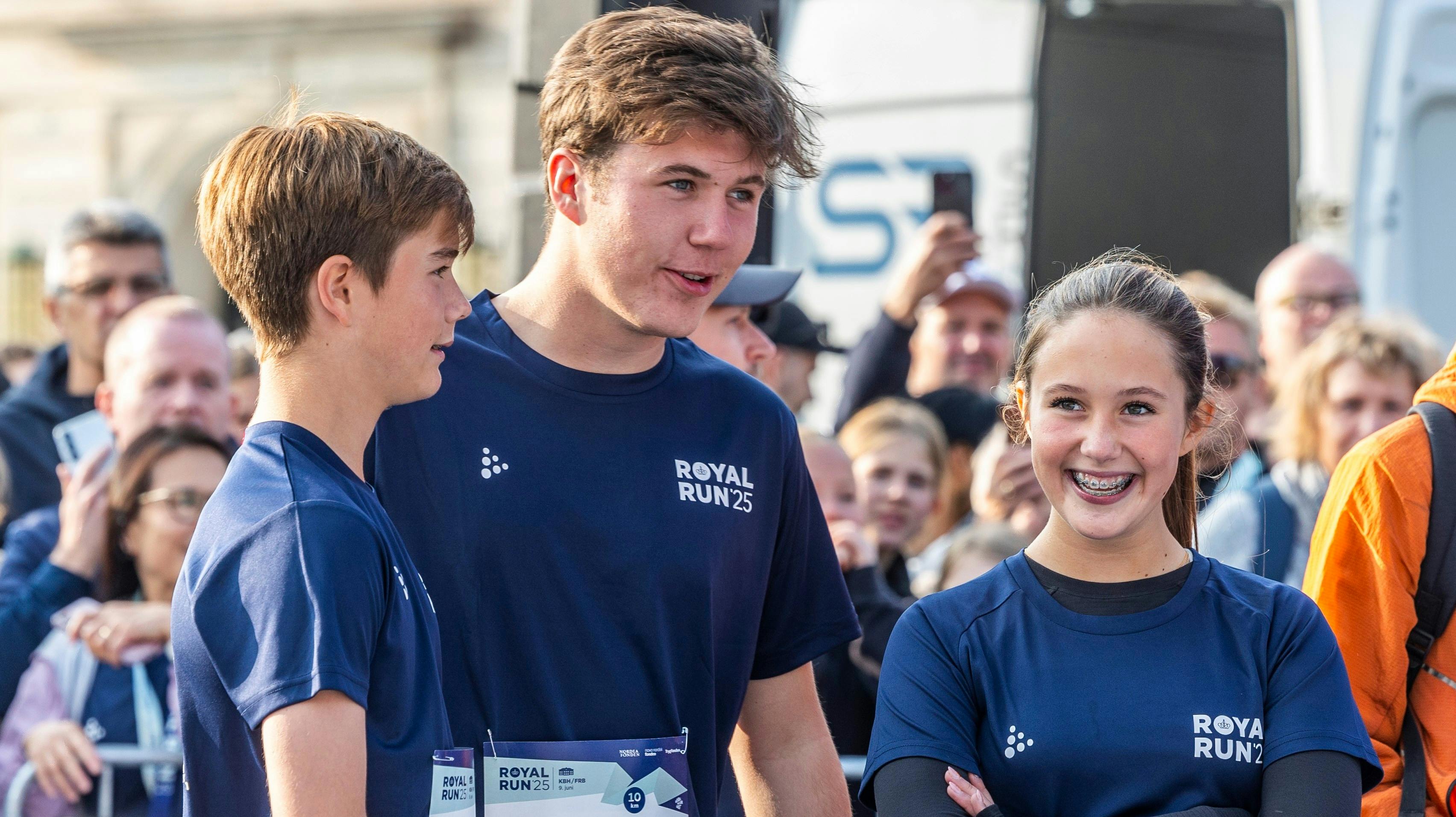 Sidste år løb både prins Vincent, kronprins Christian og prinsesse Josephine i København.