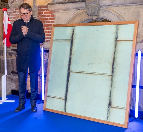 Fødselaren var dybt rørt over den fantastiske gave