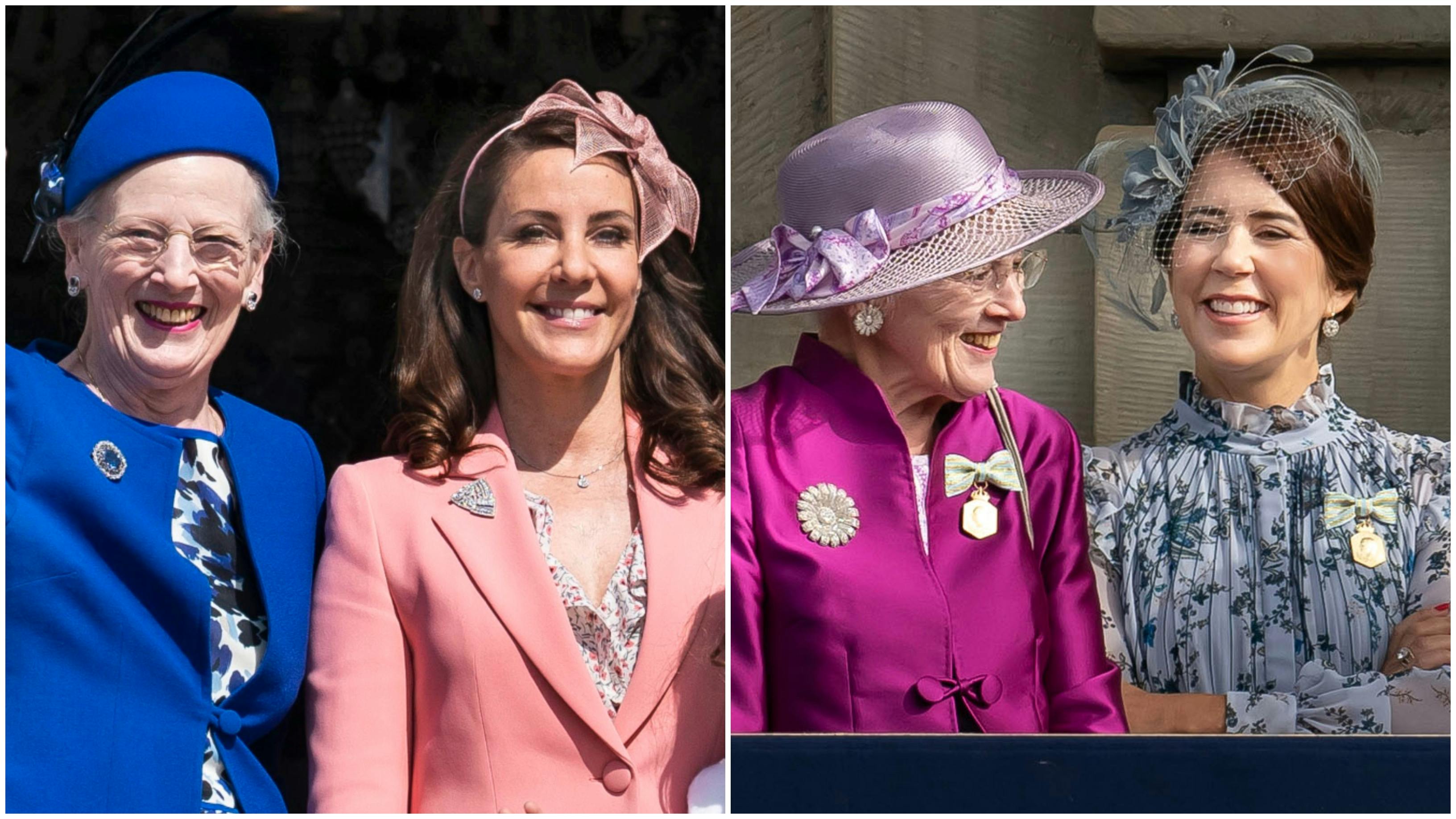 Dronning Margrethe har forkælet sine svigerdøtre, prinsesse Marie og dronning Mary, med funklende gaver. 