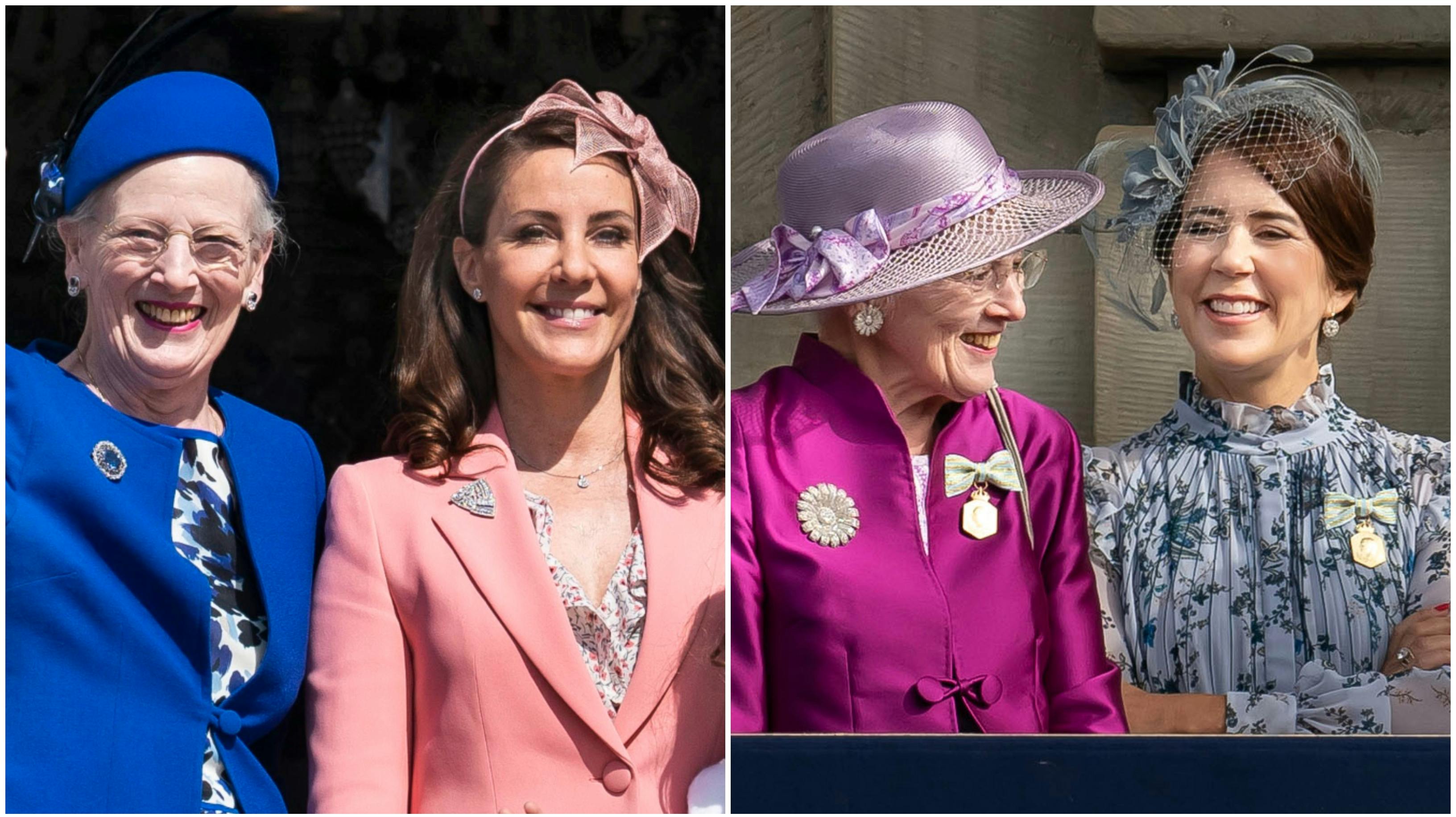 Dronning Margrethe har forkælet sine svigerdøtre, prinsesse Marie og dronning Mary, med funklende gaver.