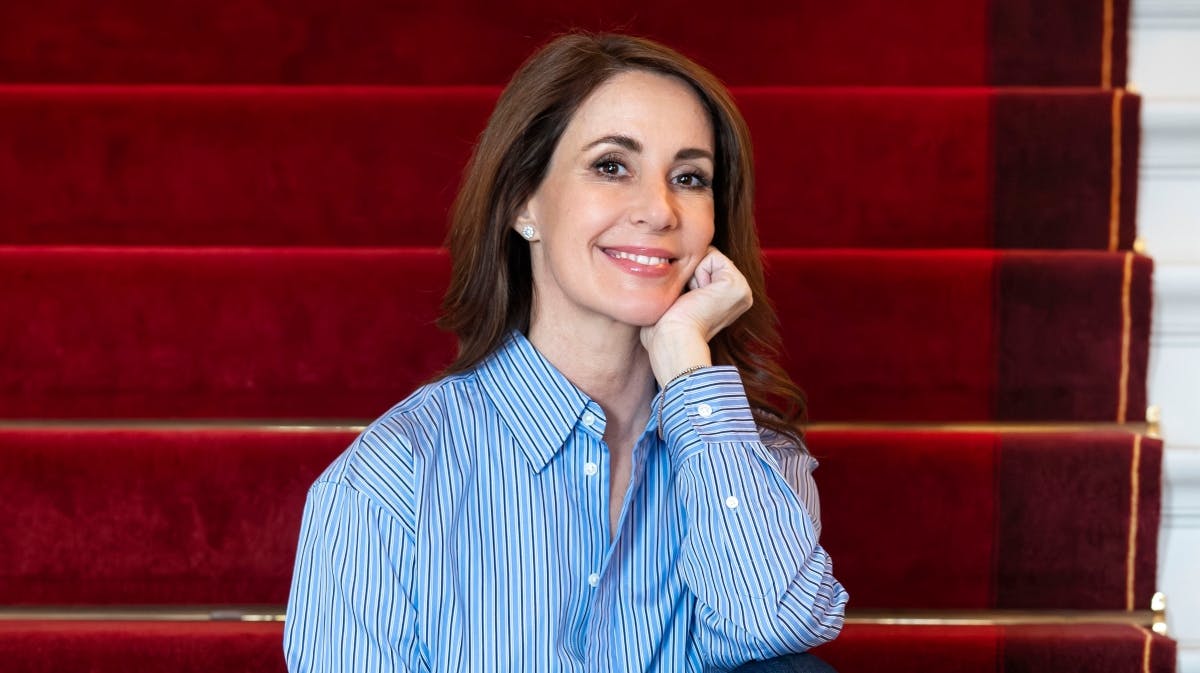 Prinsesse Marie under interviewet på Amalienborg.