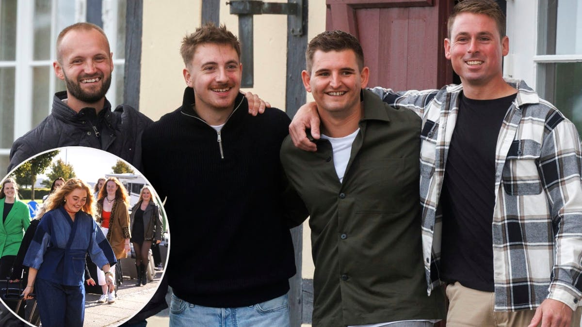 Christian, Samuel, Marcus og Brian fra "Kærlighed hvor kragerne vender". 