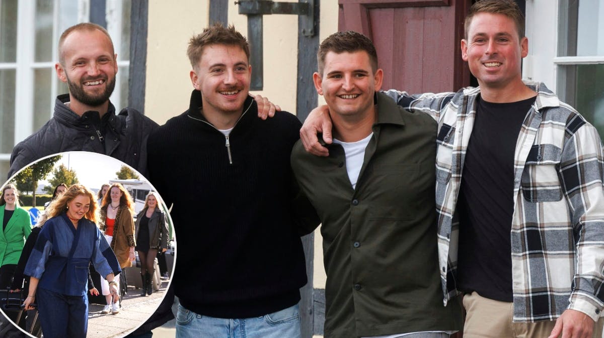 Christian, Samuel, Marcus og Brian fra "Kærlighed hvor kragerne vender".