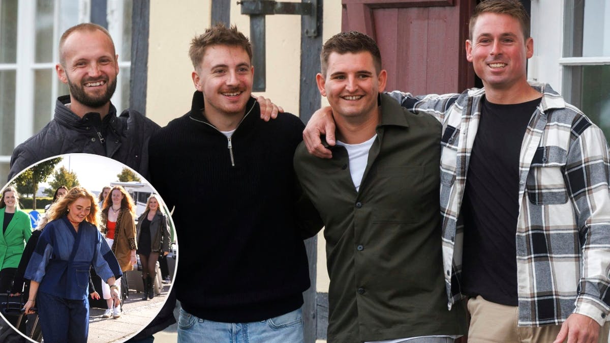 Christian, Samuel, Marcus og Brian fra "Kærlighed hvor kragerne vender".