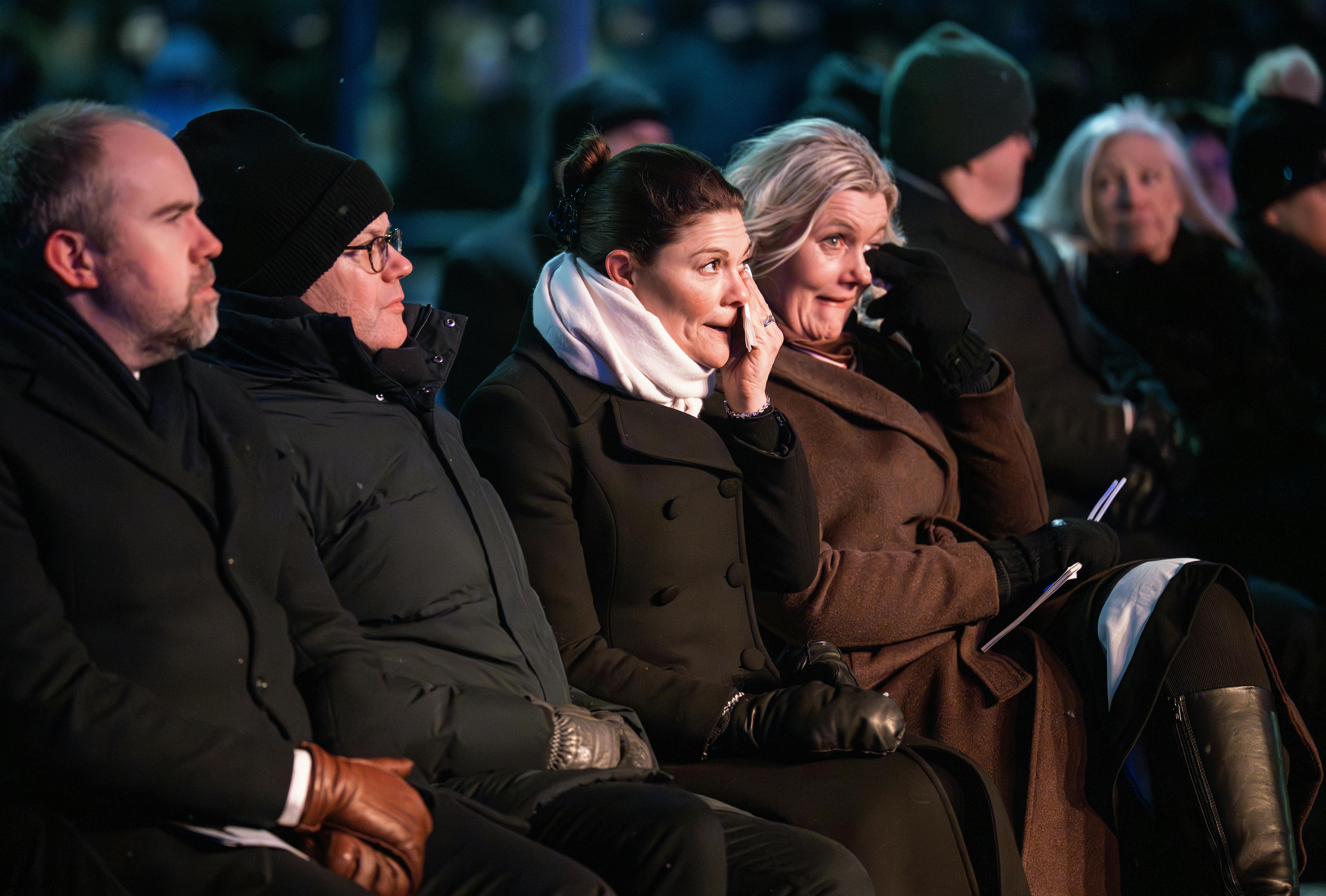 Kronprinsesse Victoria kunne ikke holde sine tårer tilbage.