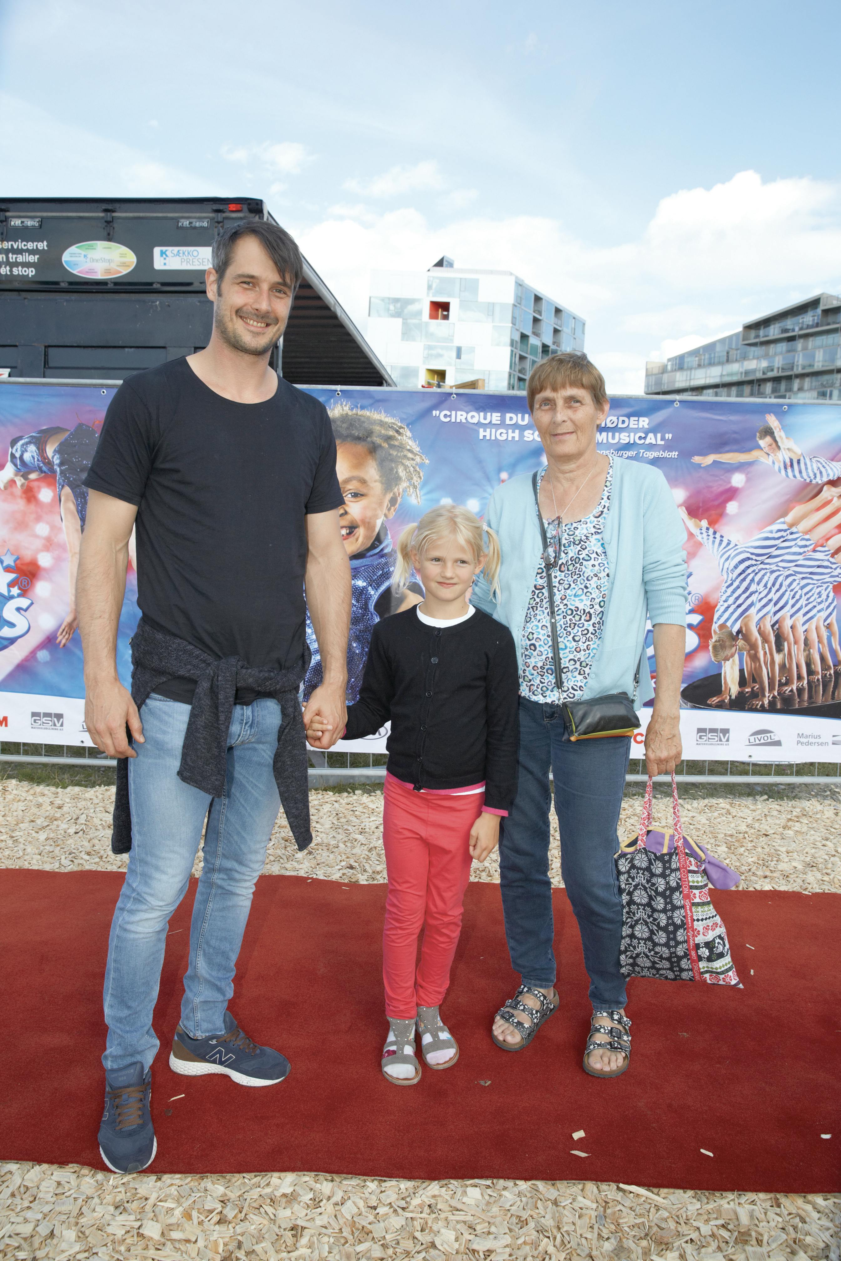 Bo Spellerberg med datteren Mille til Flying Super Kids i 2015.