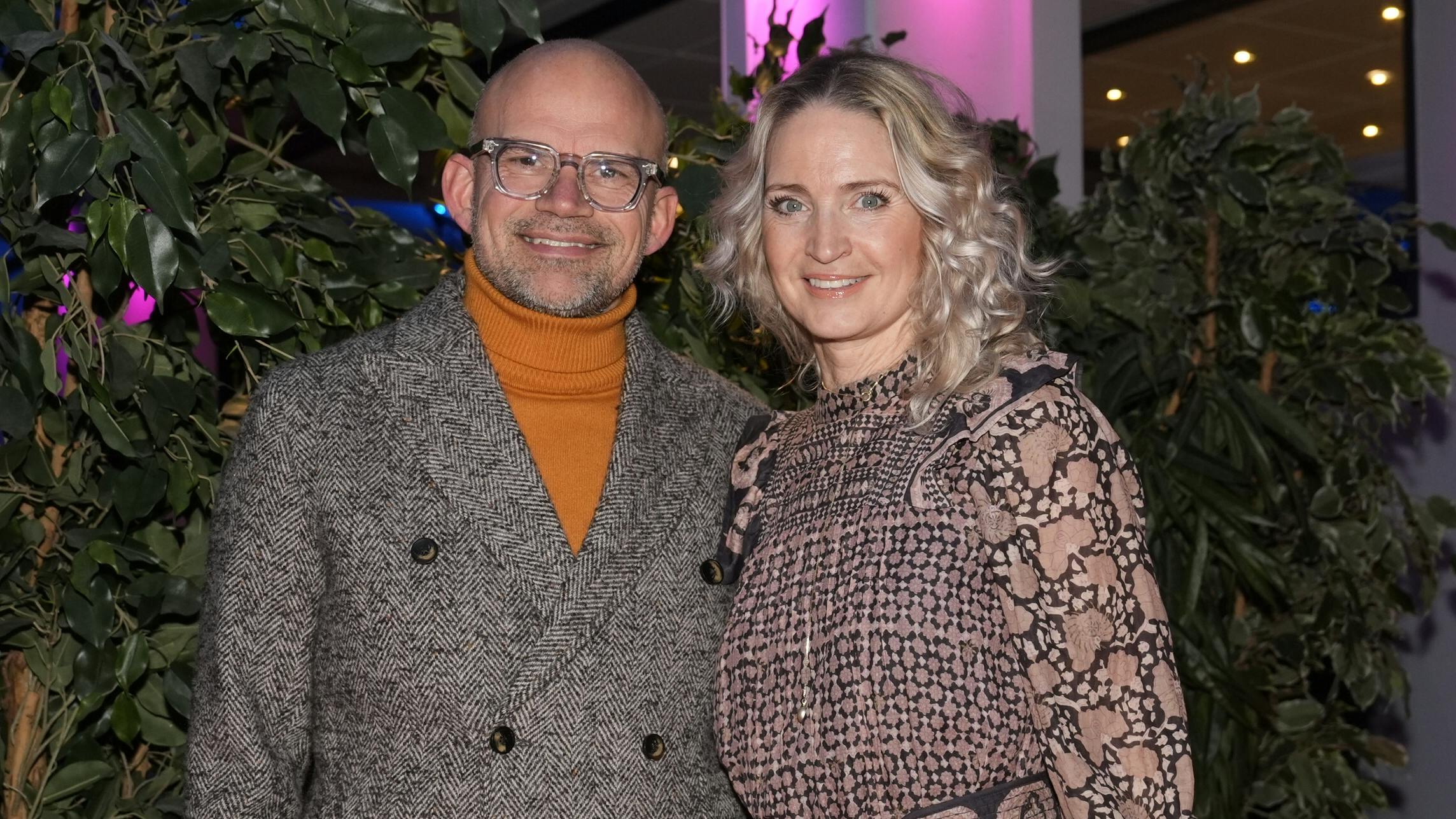 Ægteparret Jesper Vollmer og Annette Heick ankom til Keld og Hildas afskedskoncert. 