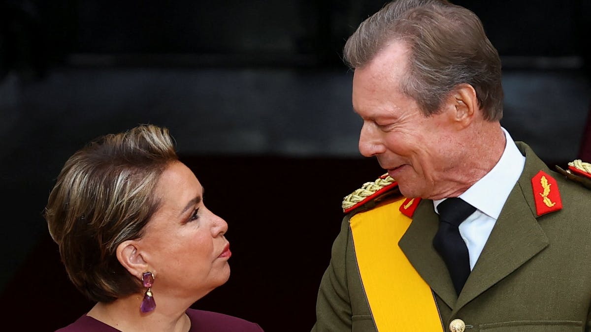 Storhertuginde Maria Teresa og storhertug Henri ved tronskiftet i oktober.&nbsp;