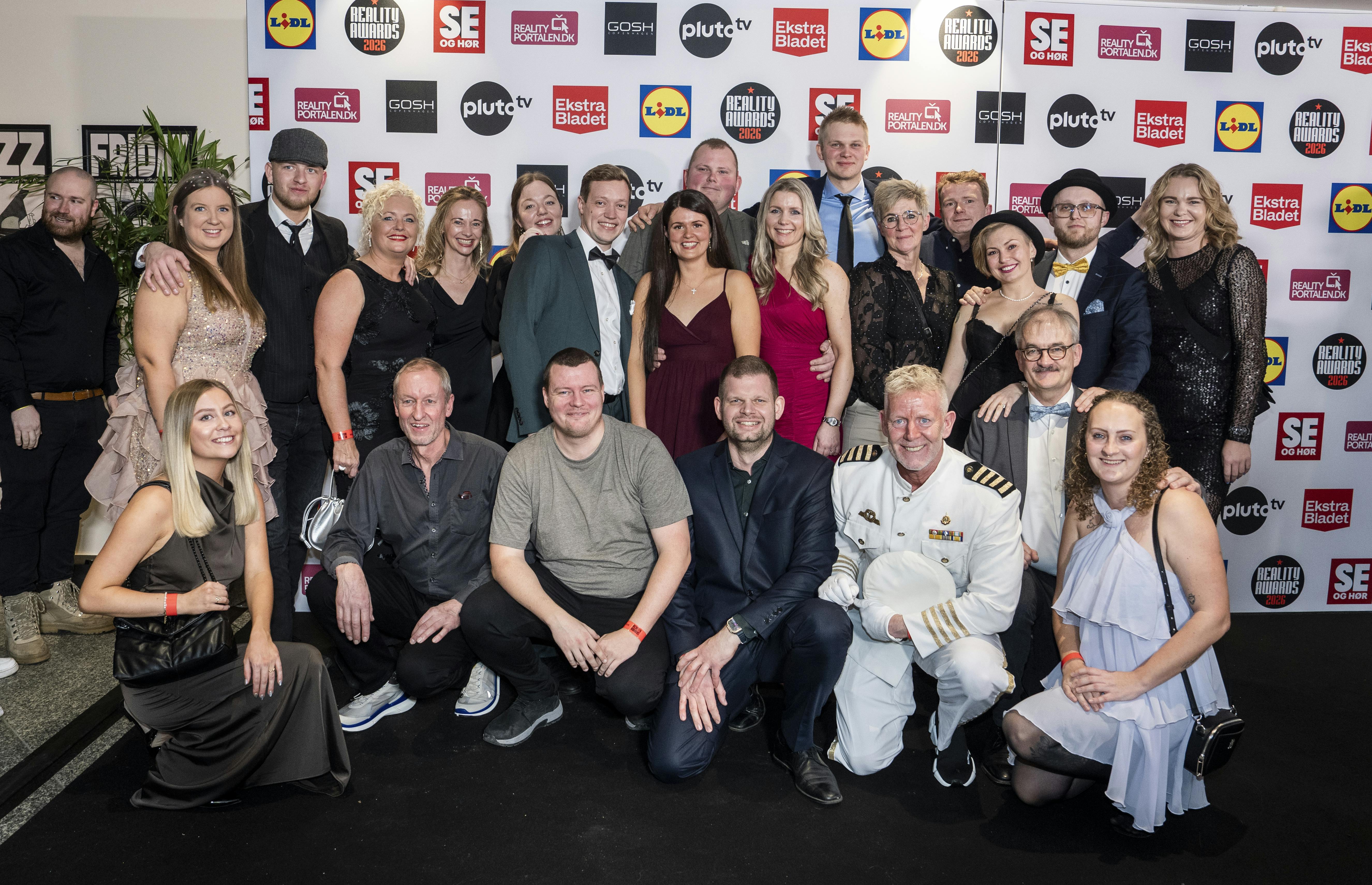 Et hav af "Landmand søger kærlighed"-deltagere til Reality Awards 2026. 