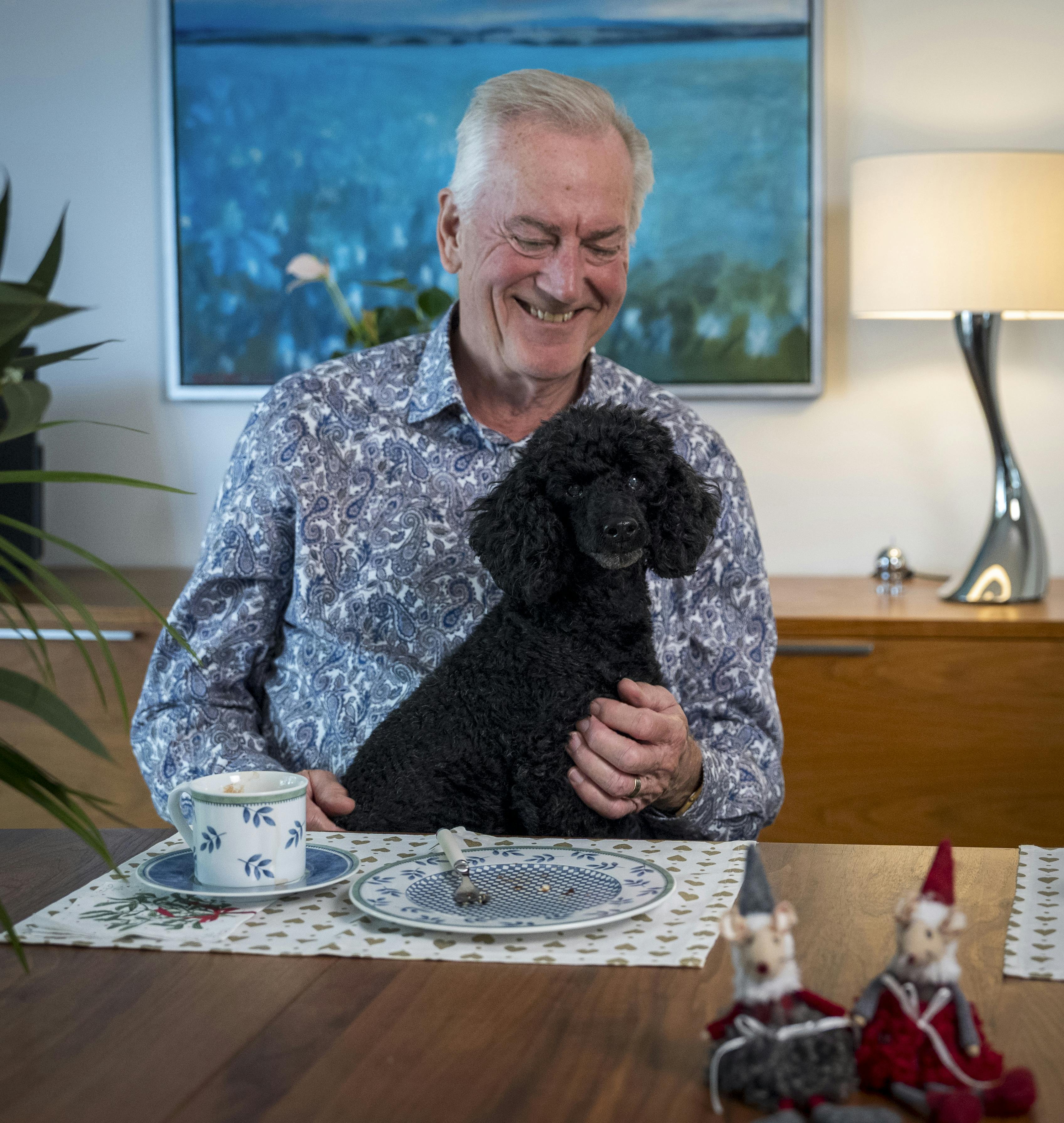 Keld Heick med vovsen Bertil.